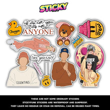 JUSTIN BIEBER MINI STICKERS SHEET