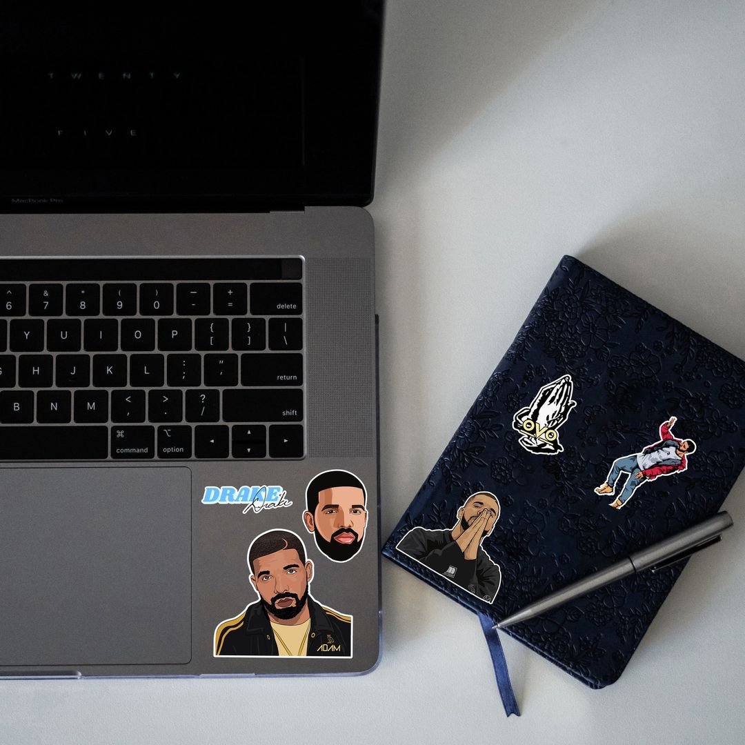 DRAKE MINI STICKERS SHEET - stickyfunk premium stickers