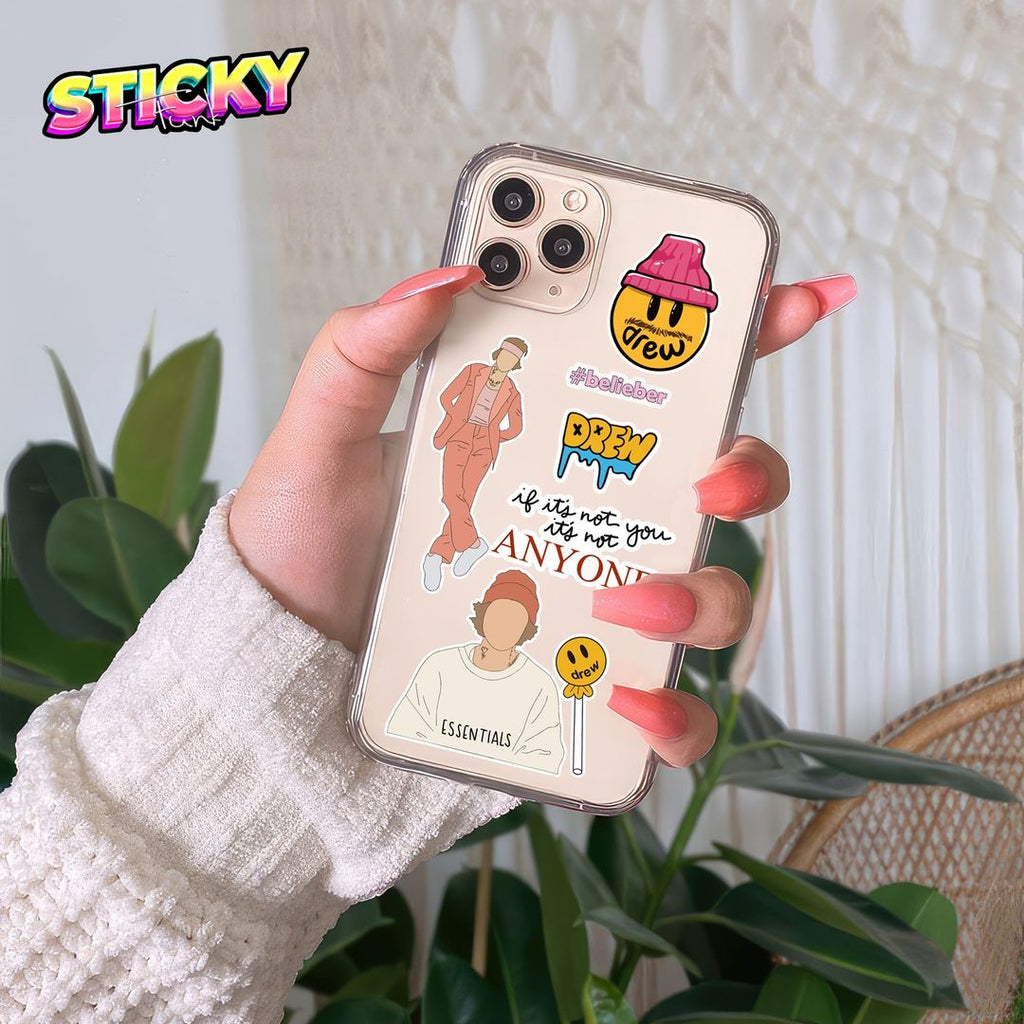 JUSTIN BIEBER MINI STICKERS SHEET - stickyfunk premium stickers