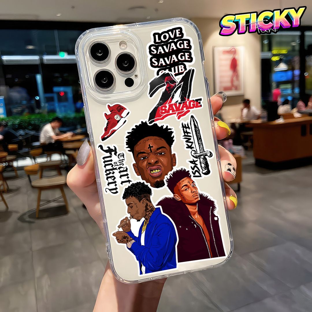 21 SAVAGE MINI STICKERS SHEET - stickyfunk premium stickers