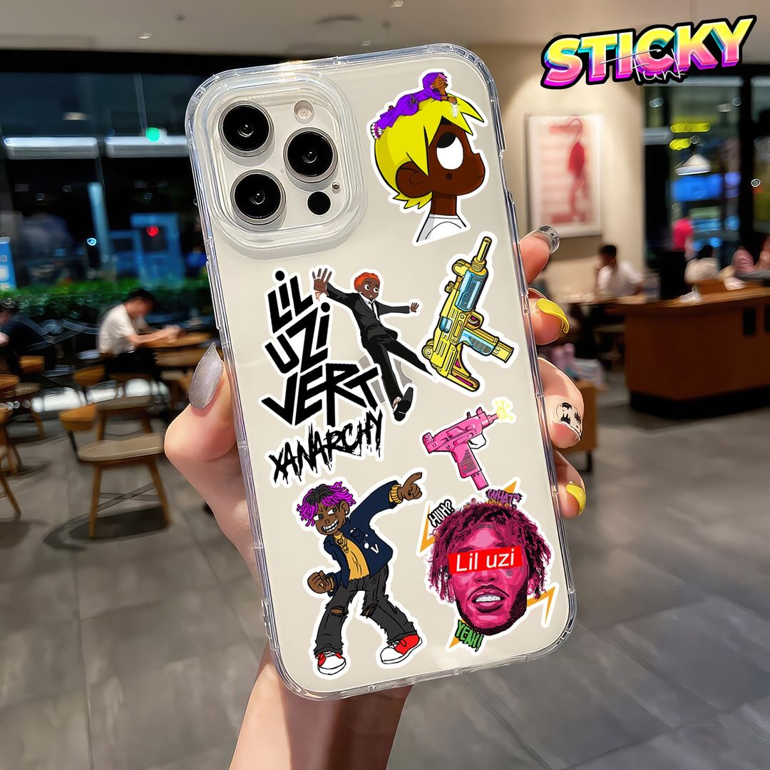 LIL UZI VERT MINI STICKERS SHEET - stickyfunk premium stickers