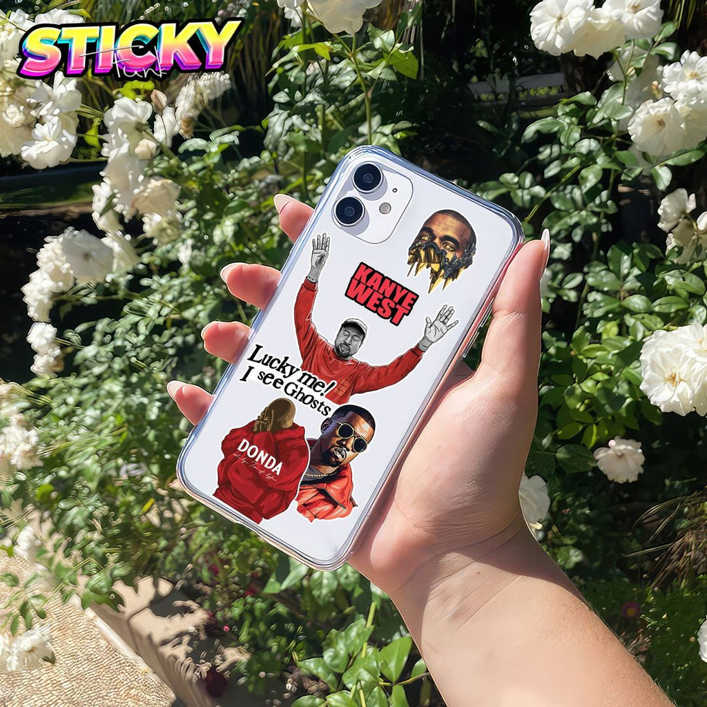 KANYE WEST MINI STICKERS SHEET - stickyfunk premium stickers