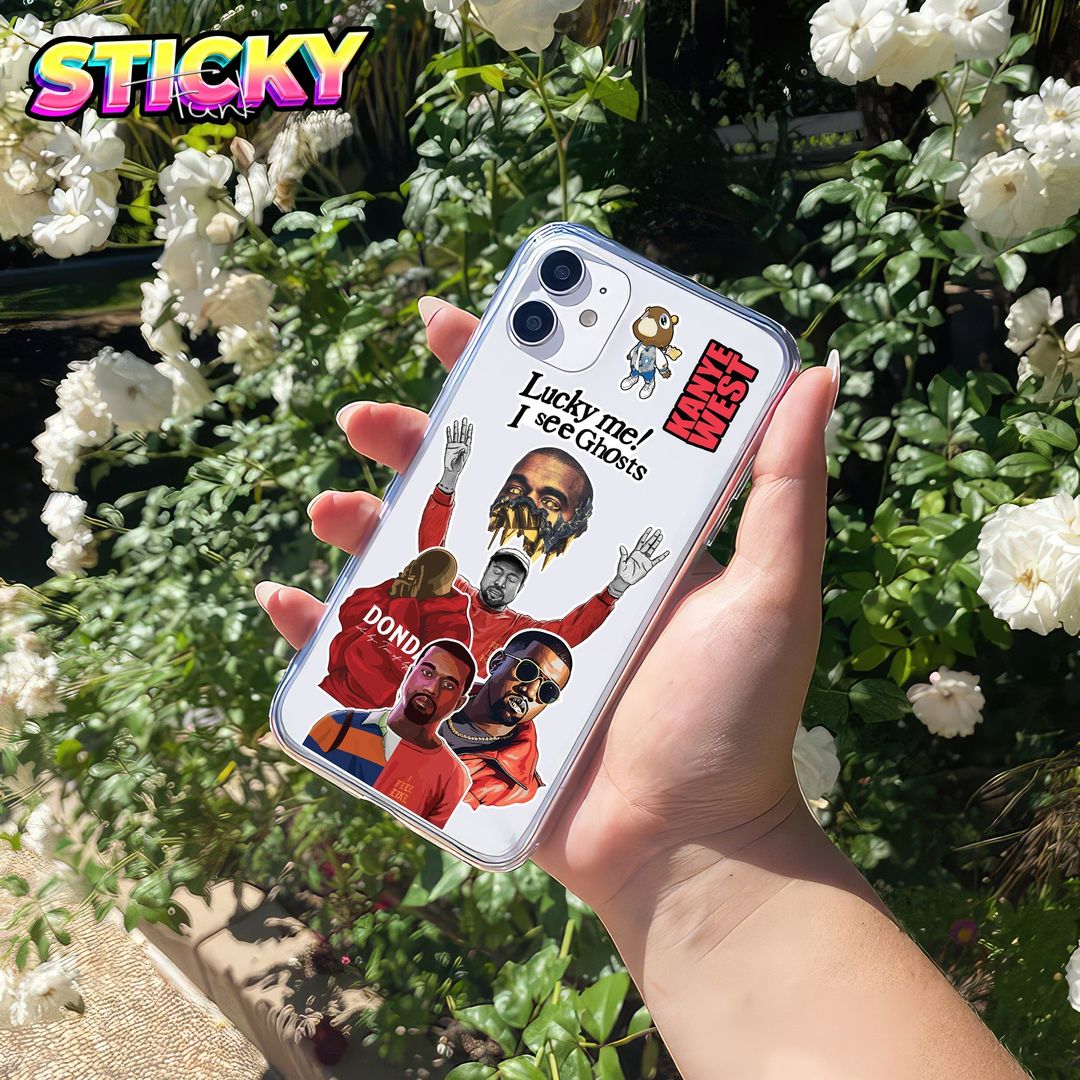 KANYE WEST MINI STICKERS SHEET - stickyfunk premium stickers