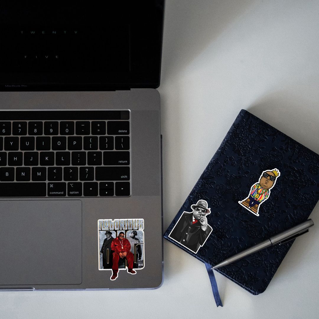 BIGGIE MINI STICKERS SHEET - stickyfunk premium stickers