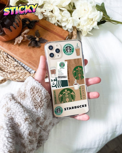 STARBUCKS MINI STICKERS SHEET - stickyfunk premium stickers