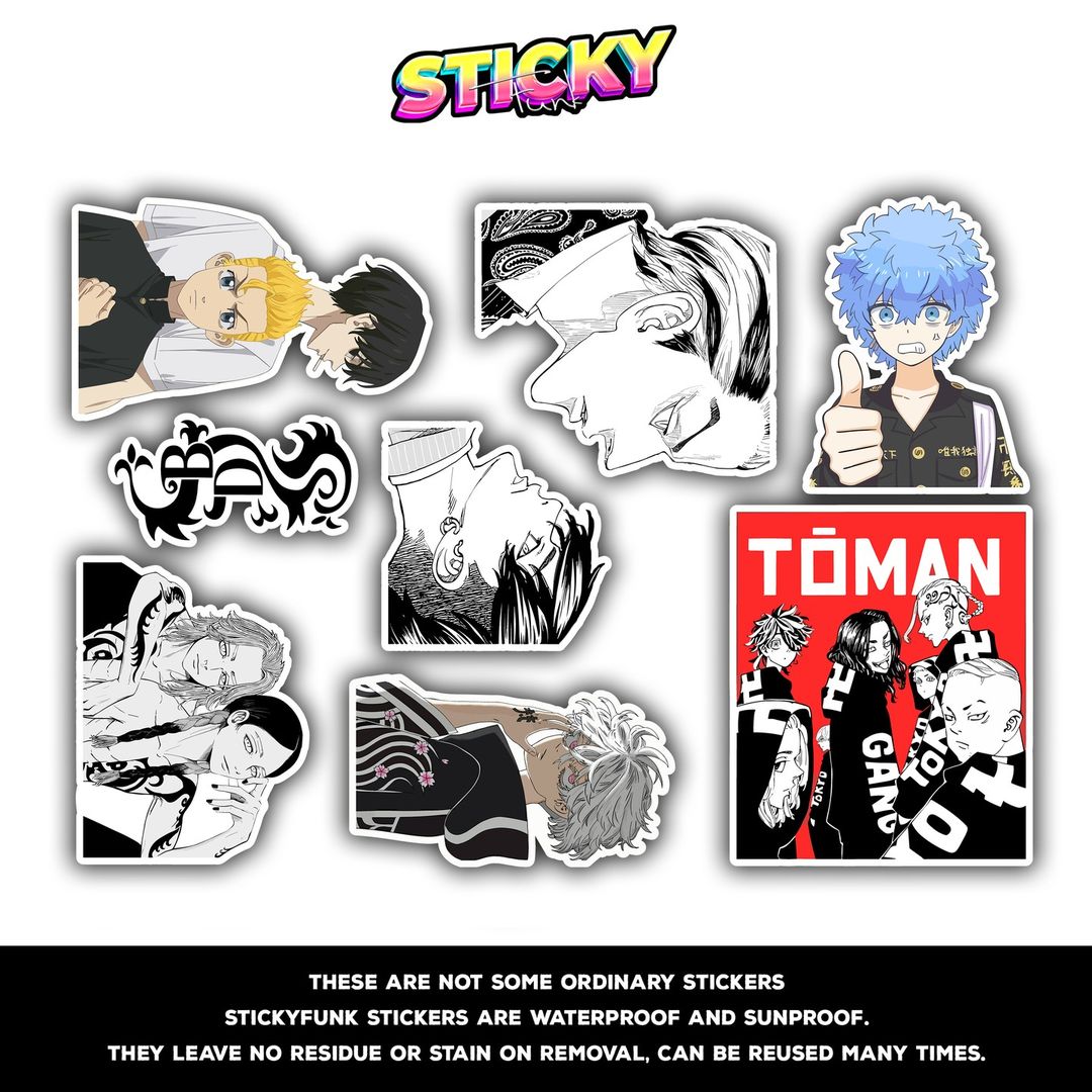 TOKYO REVENGERS MINI STICKERS SHEET - stickyfunk premium stickers
