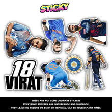 KING KOHLI MINI STICKERS SHEET