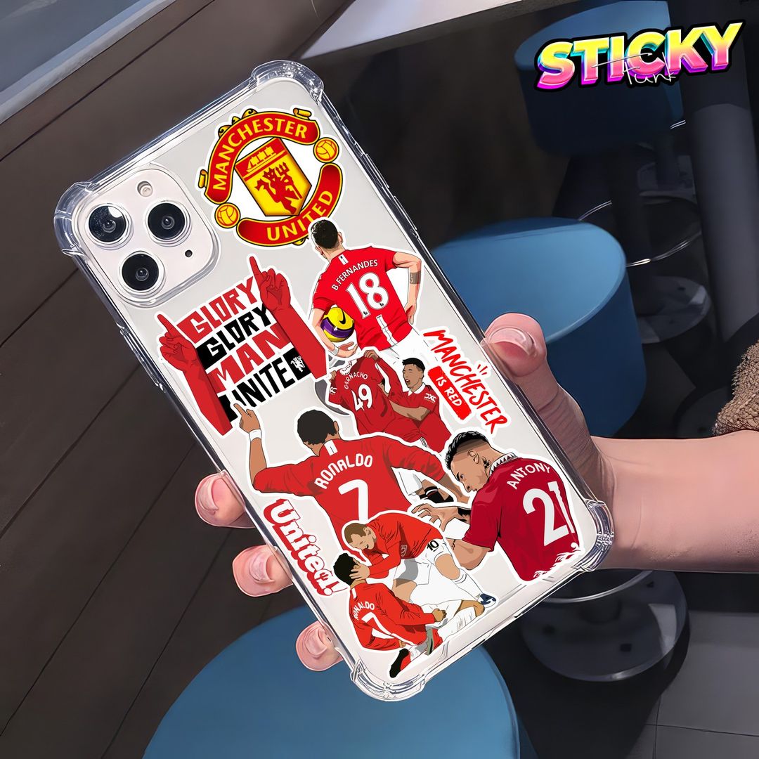 MANCHESTER UNITED MINI STICKERS SHEET - stickyfunk premium stickers