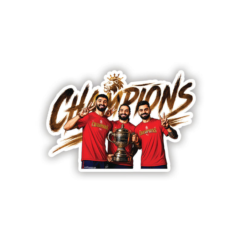 Crowned Champion Era – RCB Sticker
