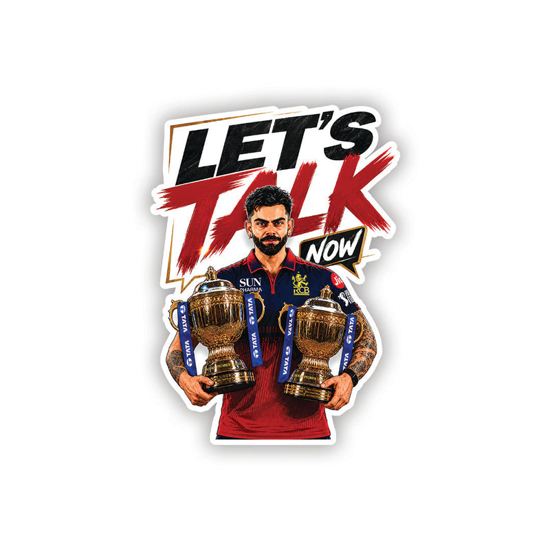 Let's Talk Now – Virat Kohli Sticker