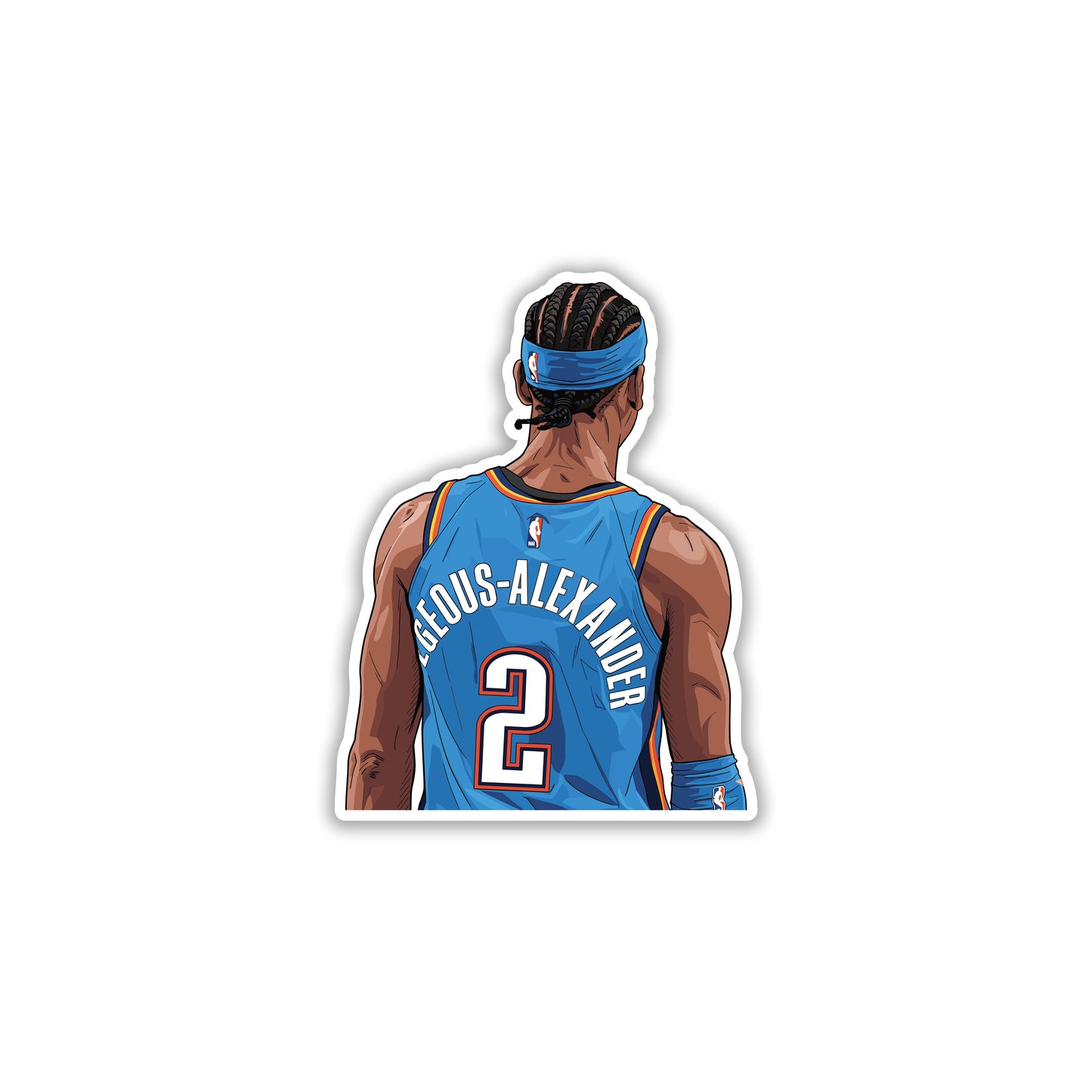 SGA - THUNDER MVP BACKLINE STICKER