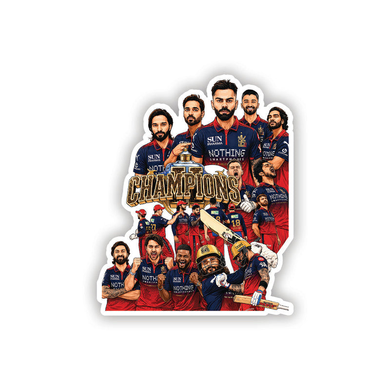 Champions Together – RCB Sticker