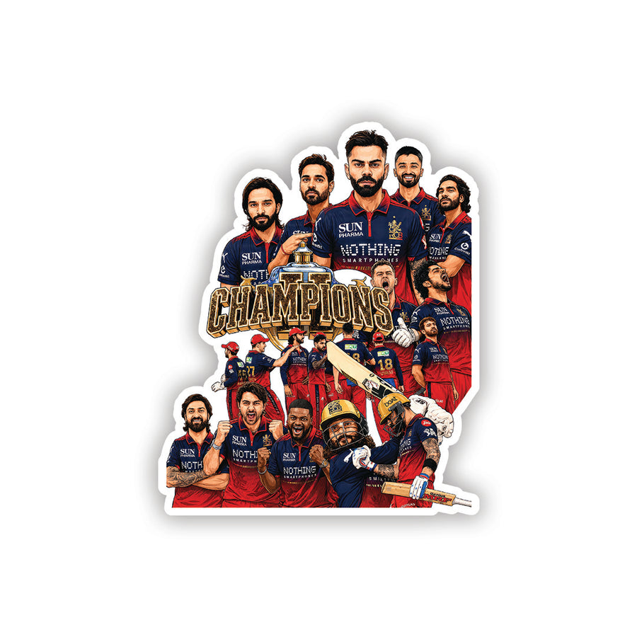 Champions Together – RCB Sticker