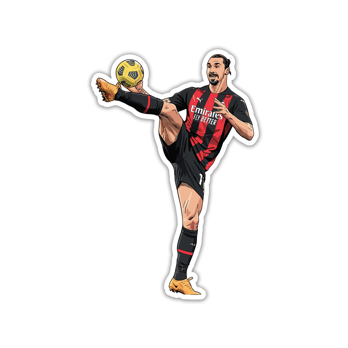 ZLATAN IBRAHIMOVIC - KUNG FU KICK STICKER