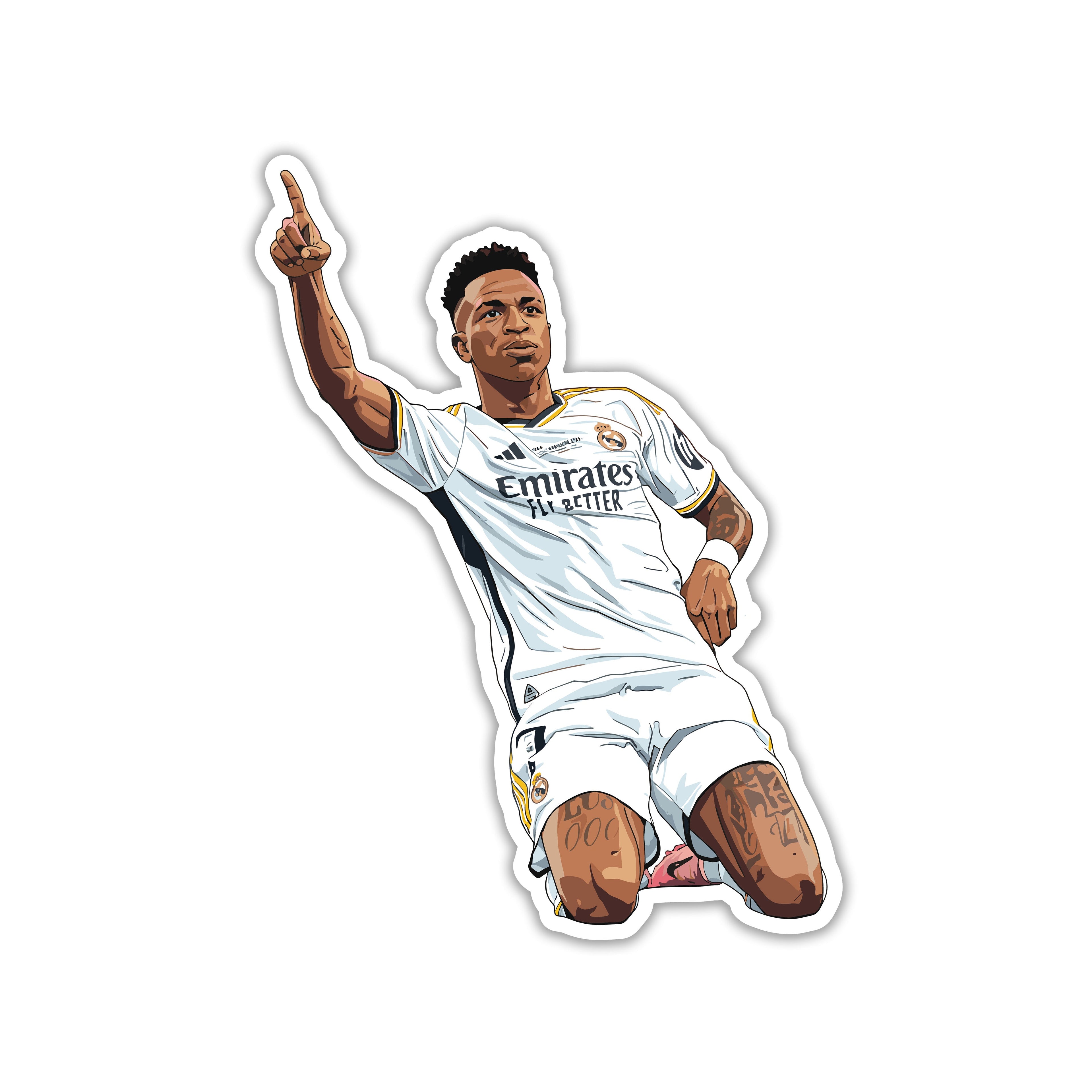 VINICIUS JR - MADRID GLORY POSE STICKER