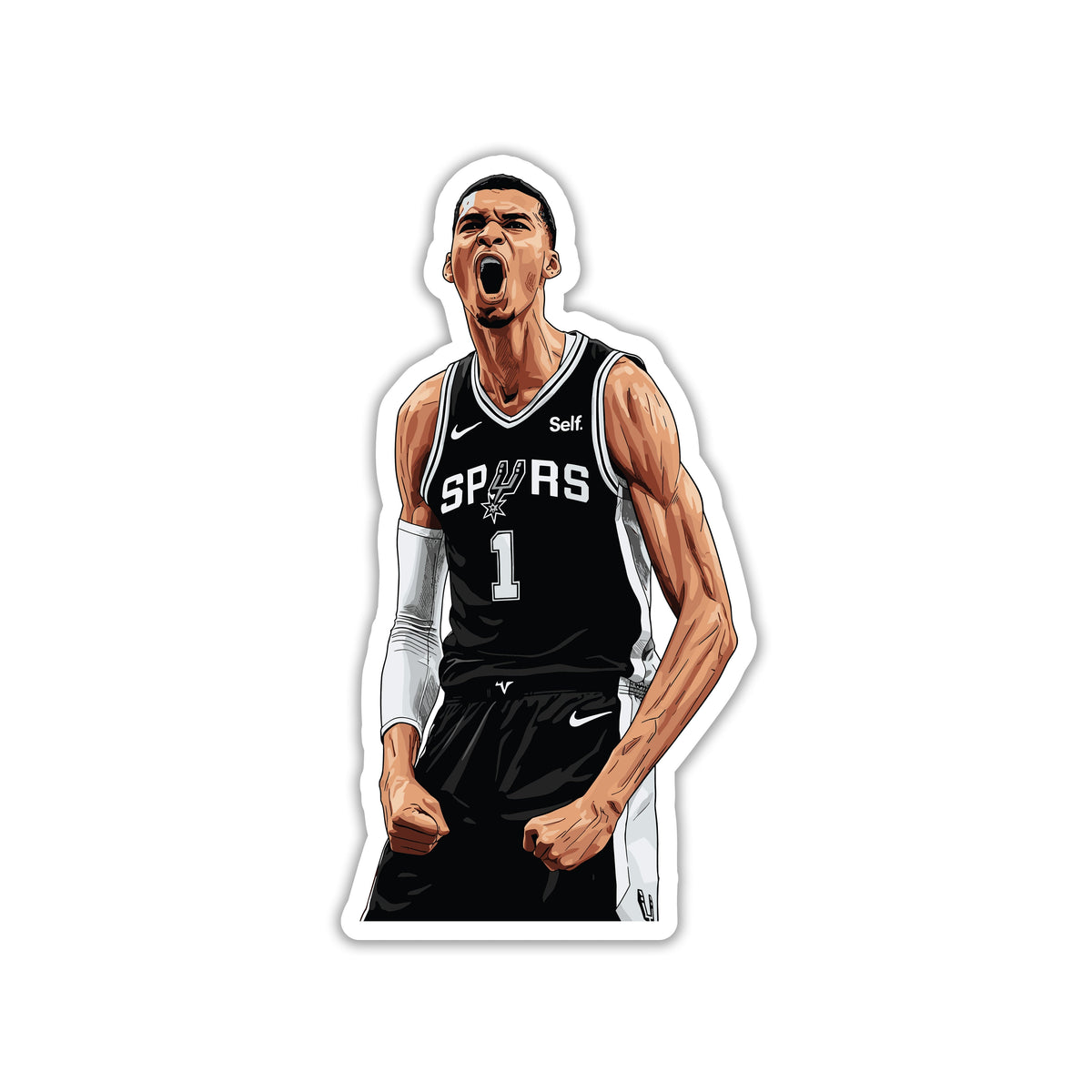 VICTOR WEMBANYAMA - ALIEN SCREAM STICKER