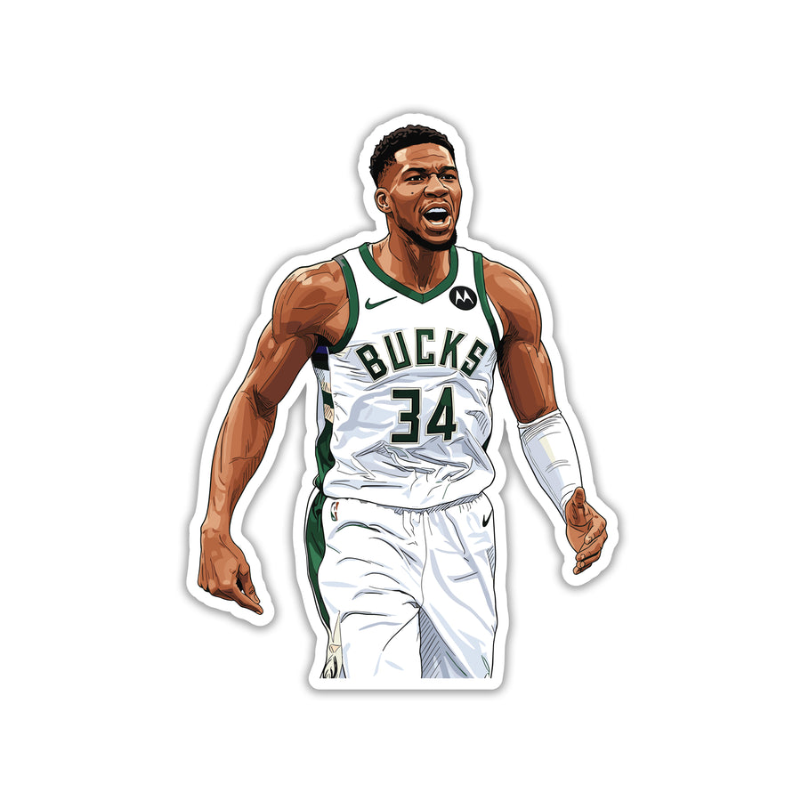 GIANNIS ANTETOKOUNMPO - GREEK FREAK ROAR STICKER