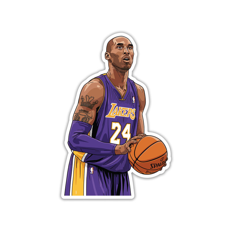 KOBE BRYANT - PURPLE MAMBA FOCUS STICKER