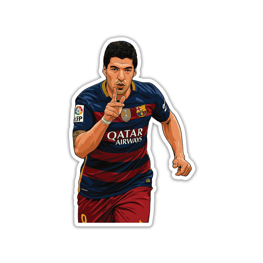 LUIS SUAREZ - EL PISTOLERO SILENCE STICKER