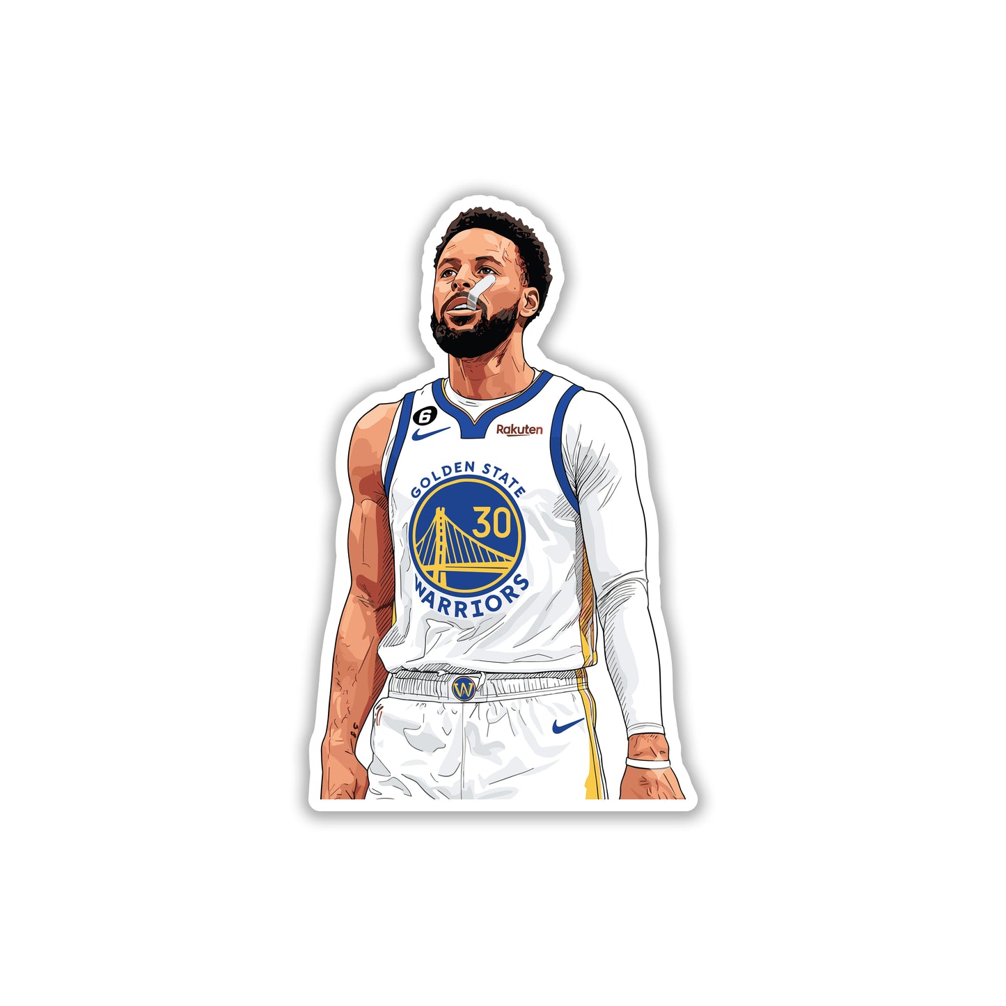 STEPHEN CURRY - WARRIOR FOCUS STICKER