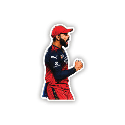 Aggressive Roar Blue – Virat Kohli Sticker