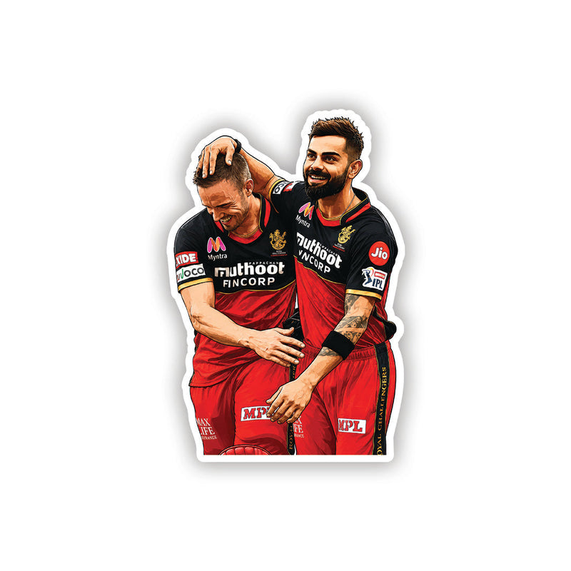 Brotherhood  Moment – Virat Kohli And ABD Sticker