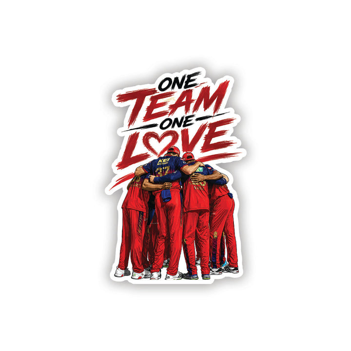 One Team One Love – RCB Sticker