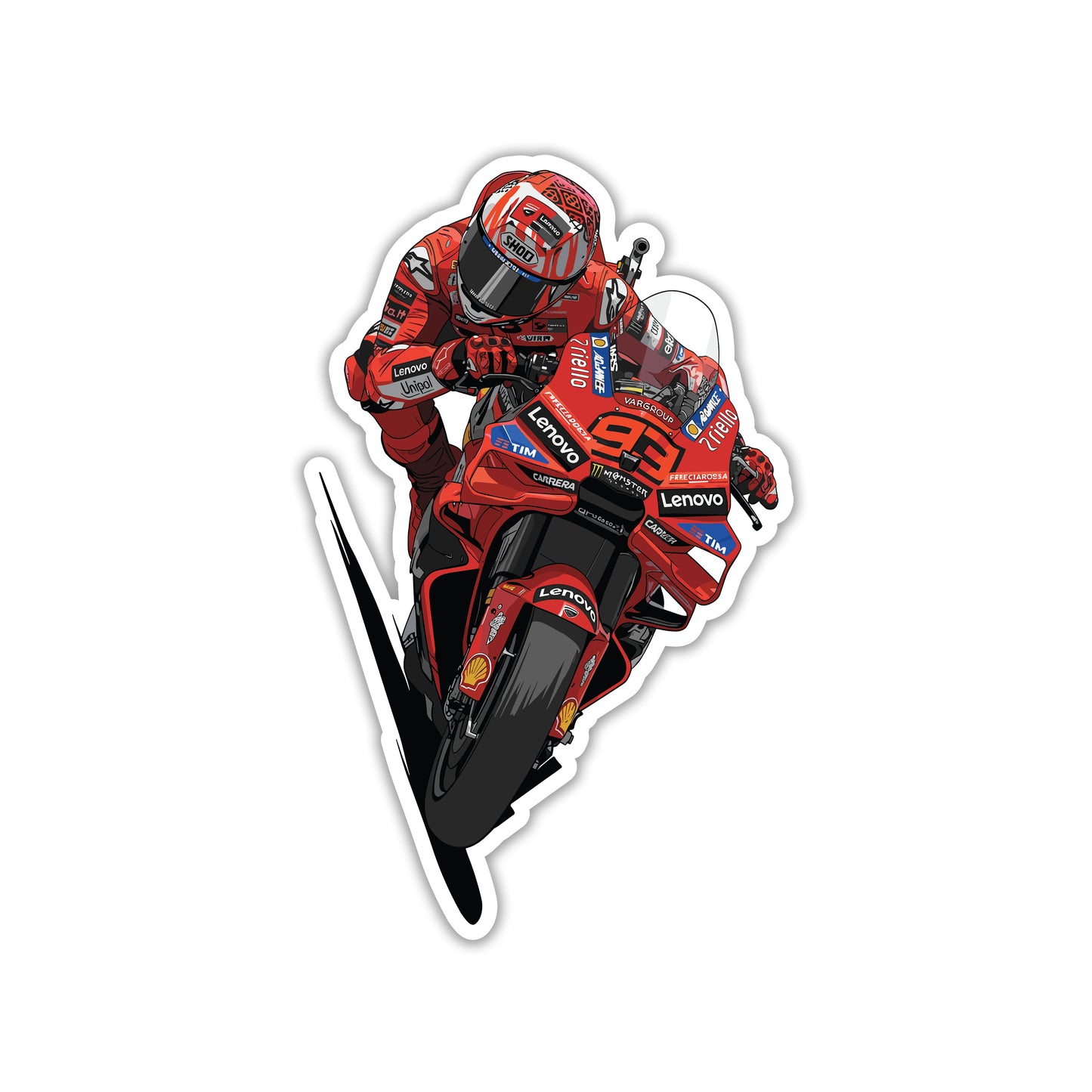 MARC MARQUEZ - ELBOW DOWN KING STICKER