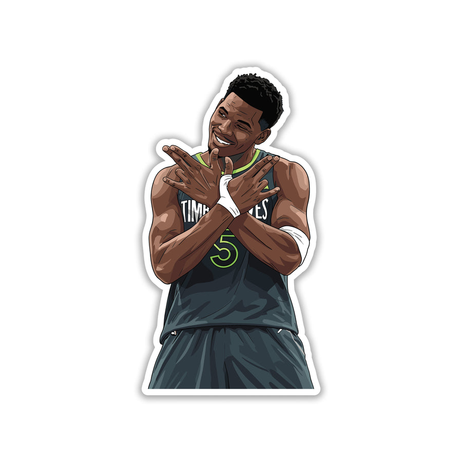 ANTHONY EDWARDS - GENERATION X POSE STICKER