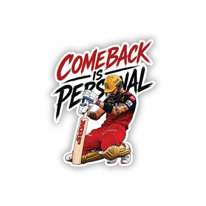 Comeback Is Personal – Virat Kohli Sticker