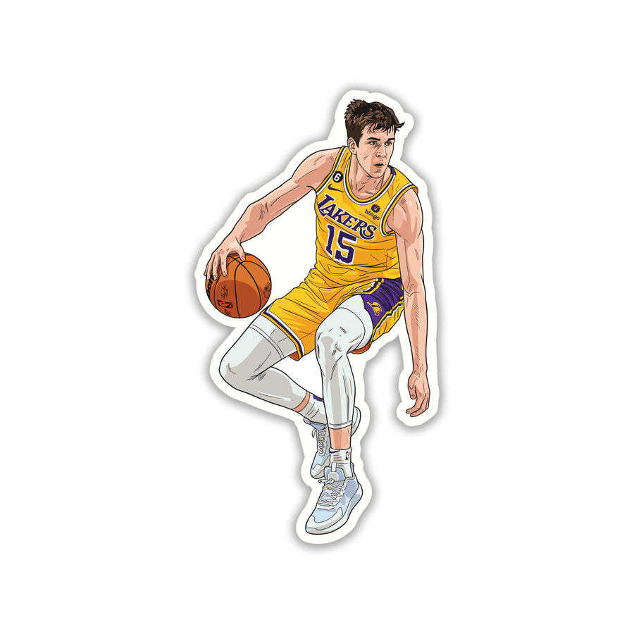 AUSTIN REAVES - PURPLE & GOLD DRIVE STICKER