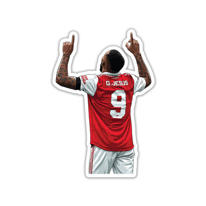 GABRIEL JESUS - NUMBER 9 GUNNER STICKER