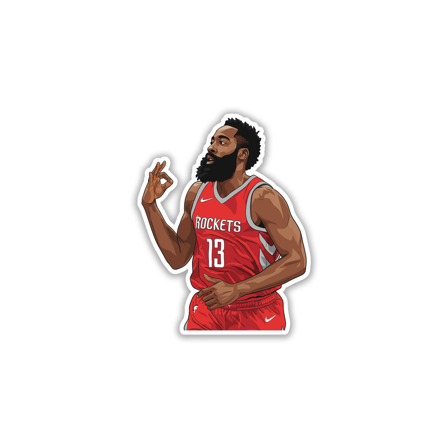 JAMES HARDEN - THREE POINT MONSTER STICKER