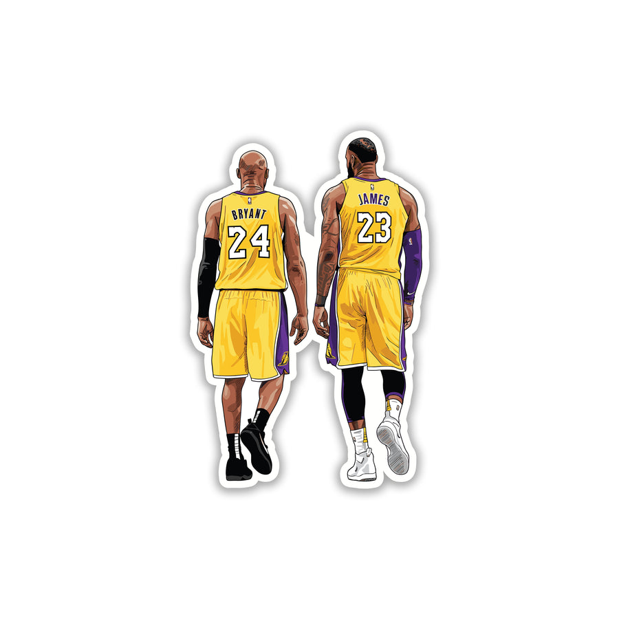 KOBE & LEBRON - KINGS OF LA WALKAWAY STICKER