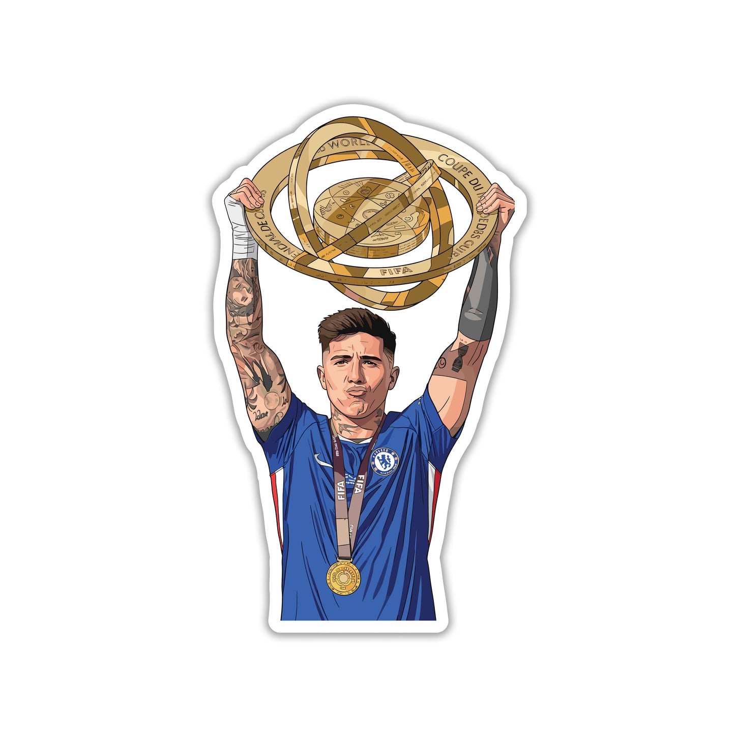 ENZO FERNANDEZ - MIDFIELD MAESTRO GOLD STICKER