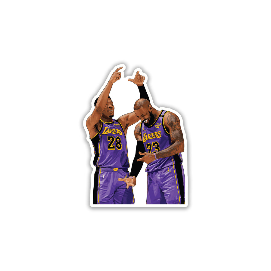 KOBE & LEBRON - PURPLE REIGN DUO STICKER