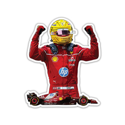 LEWIS HAMILTON - FERRARI ERA BEGINS STICKER