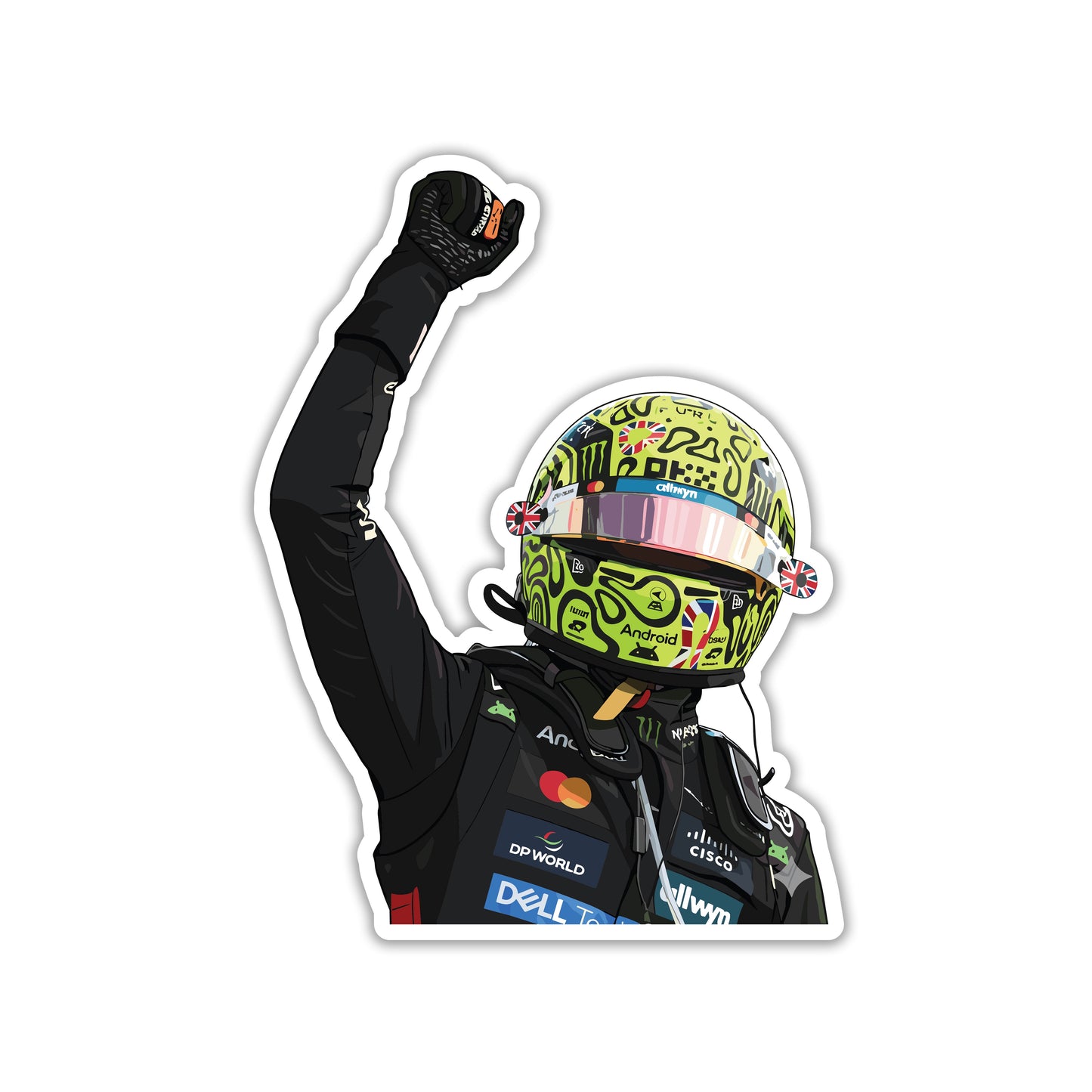 LANDO NORRIS - RACE WINNER ENERGY STICKER