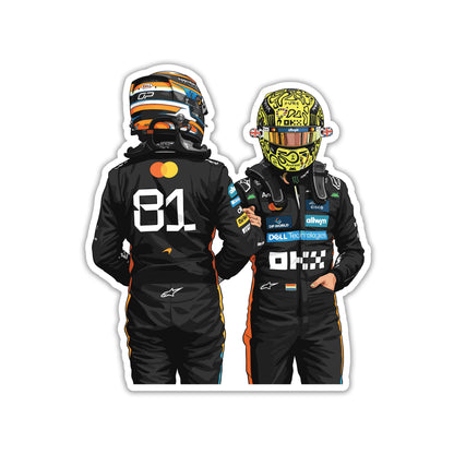 MCLAREN DUO - PAPAYA BROTHERS BACK STICKER