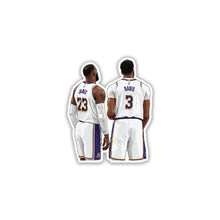 LEBRON & AD - THE BROW AND THE KING STICKER