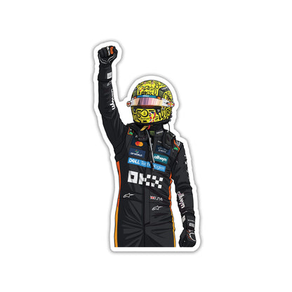 LANDO NORRIS - TOP STEP CELEBRATION STICKER