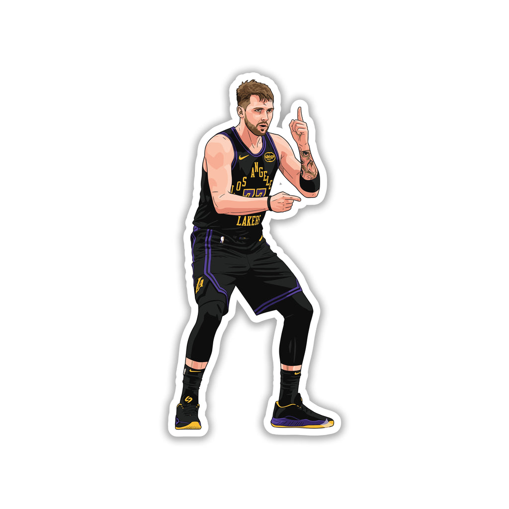 LUKA DONCIC - BLACK JERSEY QUIET STICKER