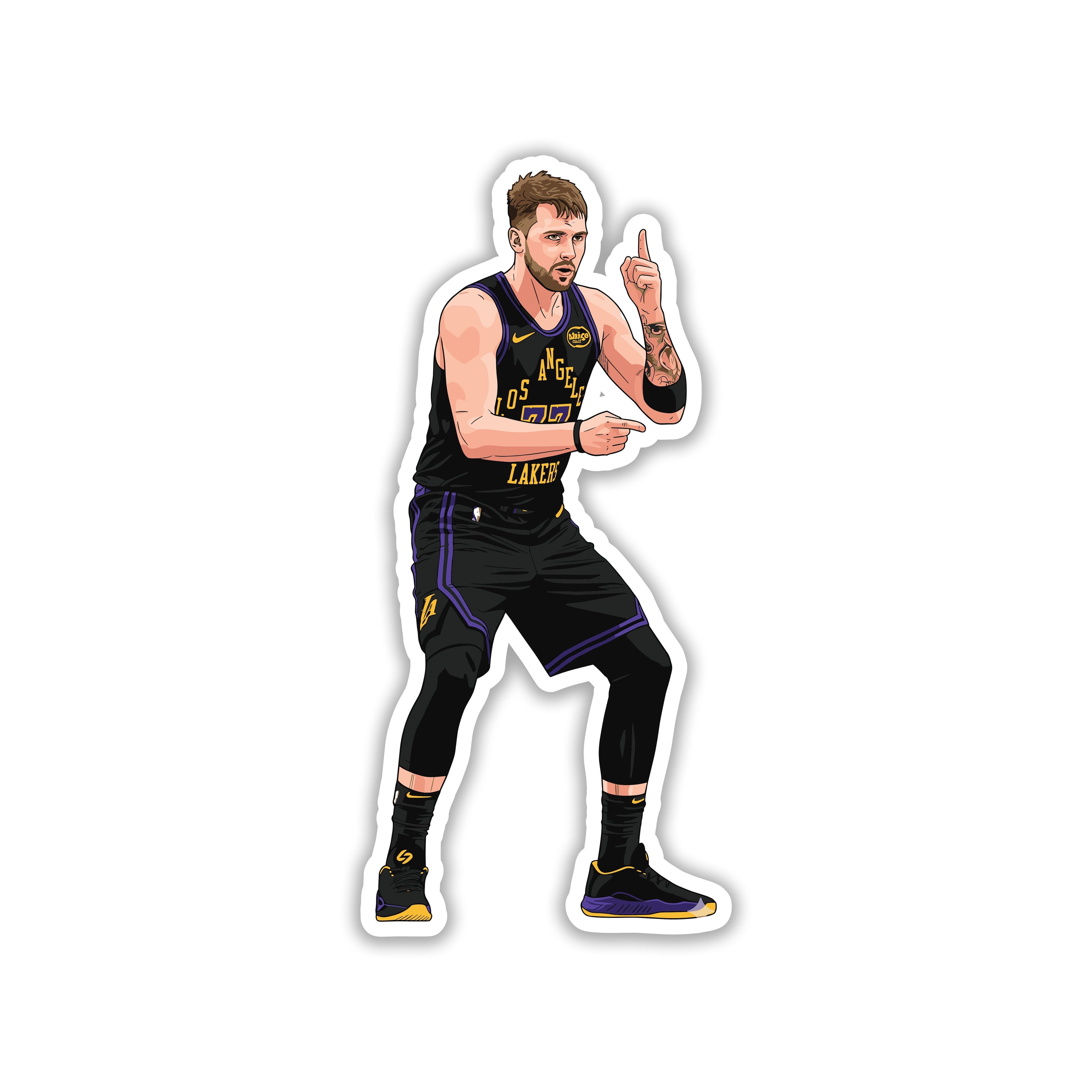 LUKA DONCIC - BLACK JERSEY QUIET STICKER