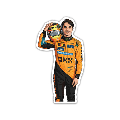 OSCAR PIASTRI - PAPAYA PRIDE SMILE STICKER