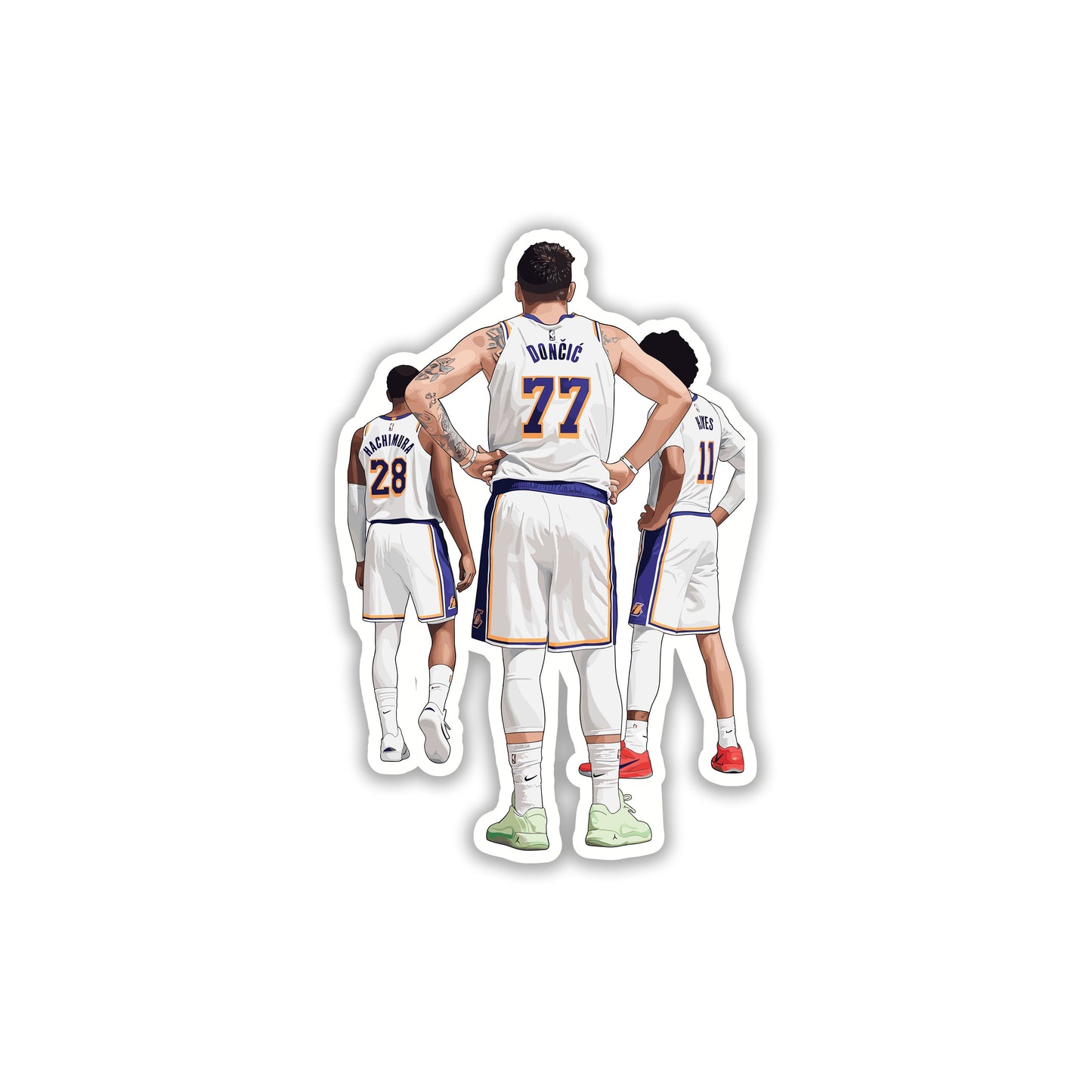 LUKA DONCIC - DALLAS MAGIC BACKLINE STICKER