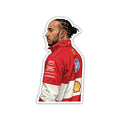 LEWIS HAMILTON - NEW CHAPTER IN RED STICKER