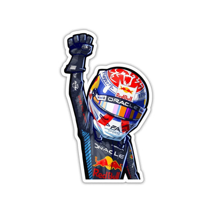 MAX VERSTAPPEN - RACE WINNER SALUTE STICKER