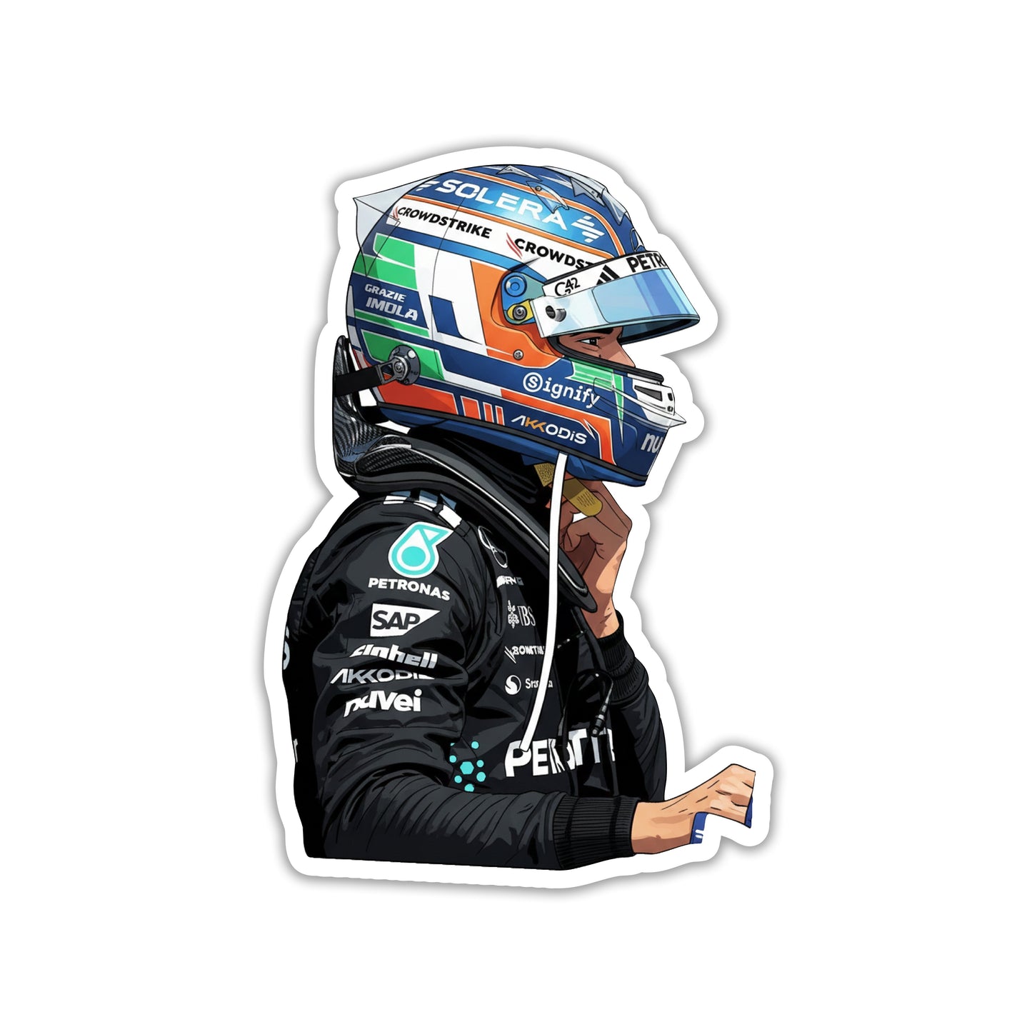 KIMI ANTONELLI - MERCEDES ROOKIE FOCUS STICKER
