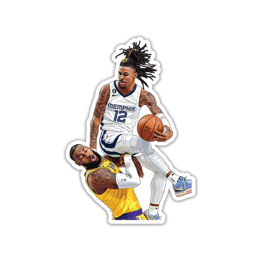 JA MORANT - RIM REAPER OVER KING STICKER