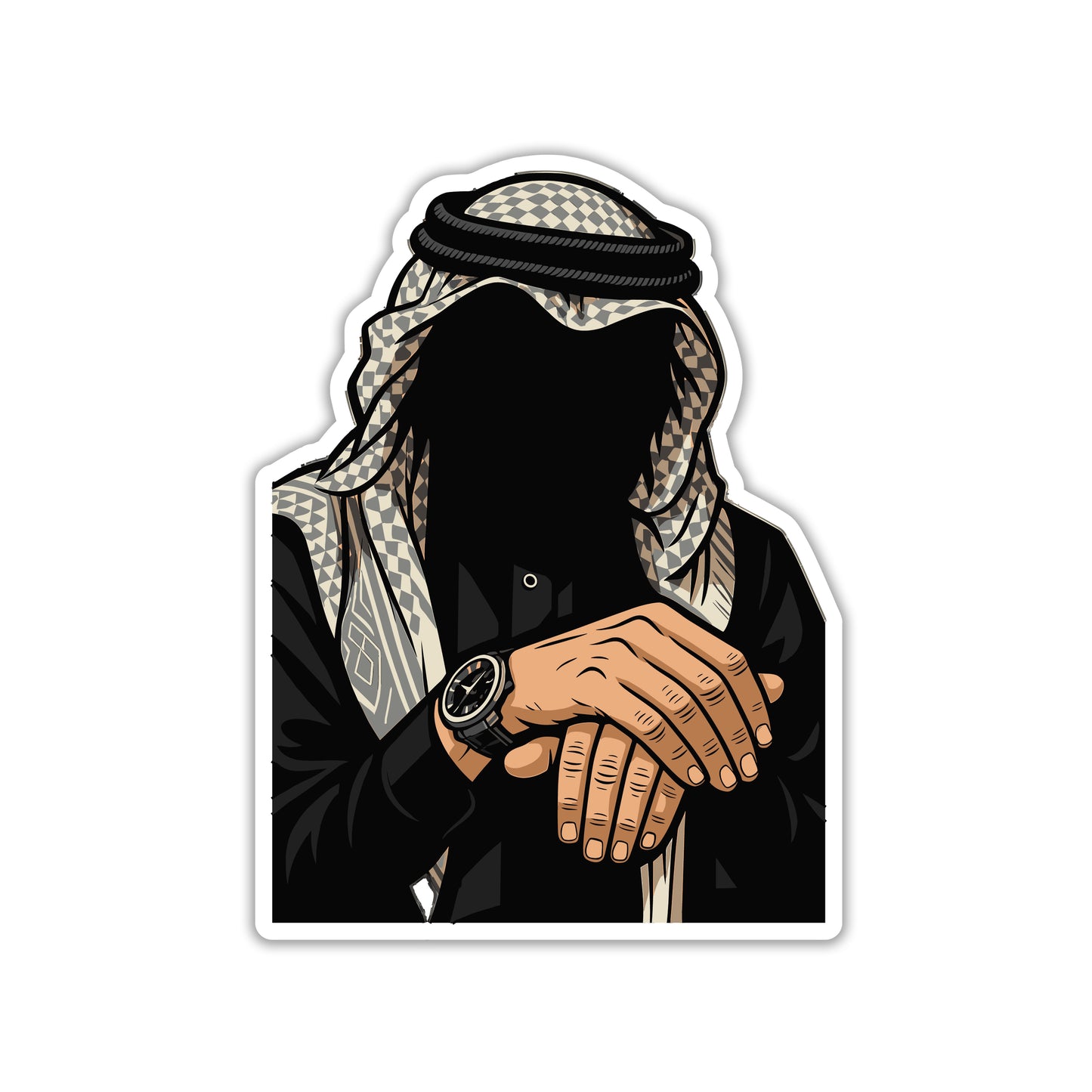 KUWAITI MAN - ARABIC STICKER - 1